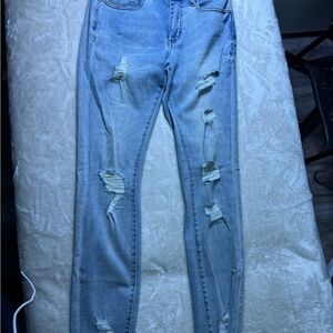 buffalo david bitton Distressed Light Blue Women's Jeans sz 27